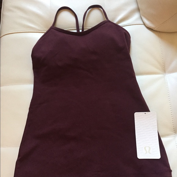 NWT BORDEAUX DRAMA LULULEMON POWER Y TANK - 4 - Picture 3 of 7